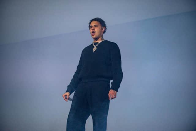 slowthai onstage at the O2 Academy Brixton in London. Photo by David Jackson.