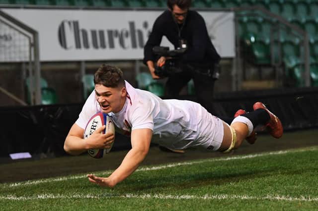 Aaron Hinkley scored at the Gardens for England Under-20s back in 2019