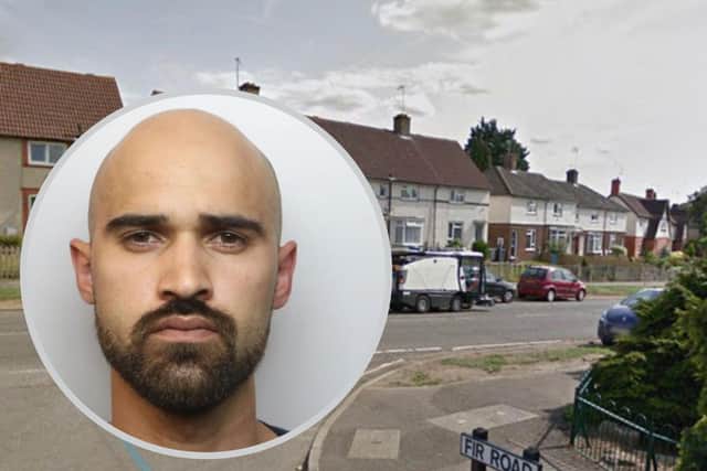 He was caught at this Kettering junction with 7kg of cannabis in his Citroen. Image: Google.