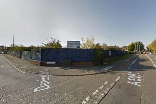 The site of the proposed development in Denington Road/London Road, Wellingborough