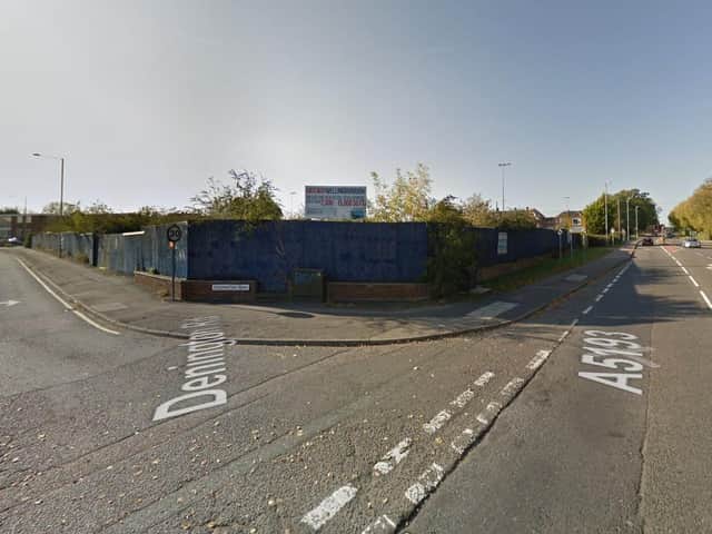 The site of the proposed development in Denington Road/London Road, Wellingborough