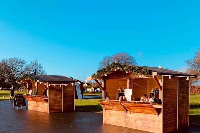 Stalls will be in wooden chalets