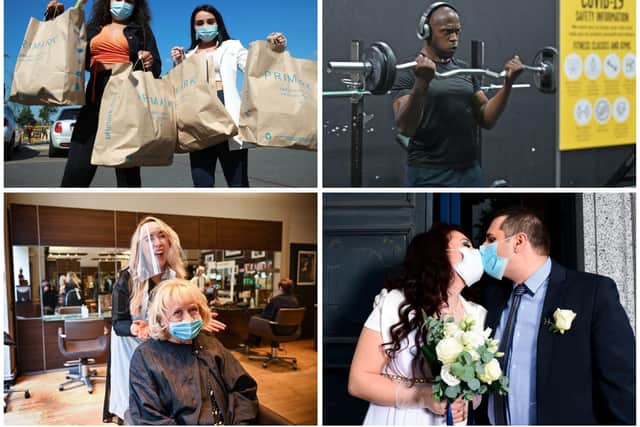 Today marks the second step in the roadmap out of lockdown with new rules over shopping, hairdressers, gyms and weddings