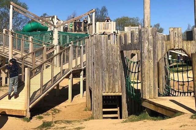 The playground is hugely popular with families and young kids