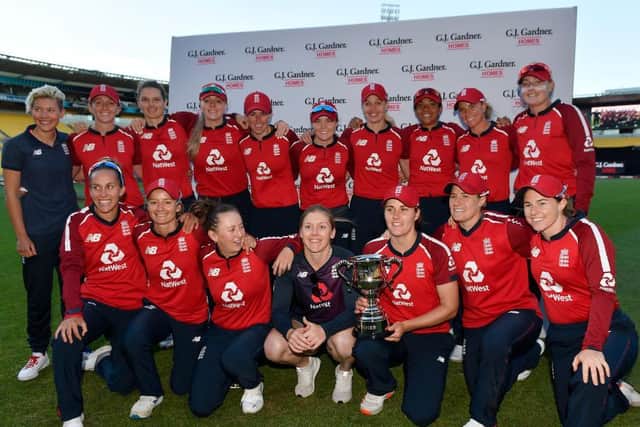 England's women cricketers were winners in New Zealand in March