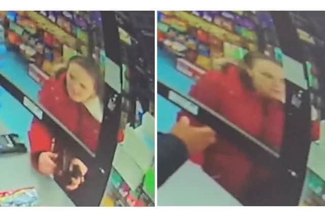 Police want to speak to this woman about a burglary in George Street, Wellingborough