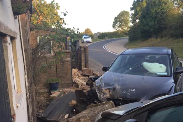 Two cars collided outside the cottage in 2019 demolishing the front wall
