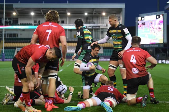 Alex Mitchell started the scoring for Saints against Ulster last weekend, but the hosts were eventually eliminated