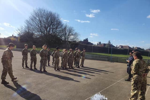Sir Christopher Hatton Academy's Combined Cadet Forces Contingent Year 9 have received their Berets