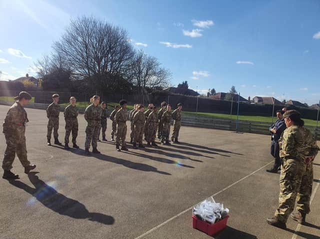 Sir Christopher Hatton Academy's Combined Cadet Forces Contingent Year 9 have received their Berets