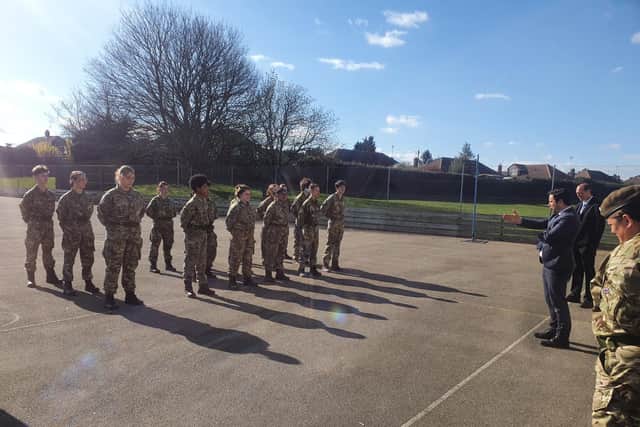 Sir Christopher Hatton Academy's Combined Cadet Forces Contingent Year 9 have received their Berets