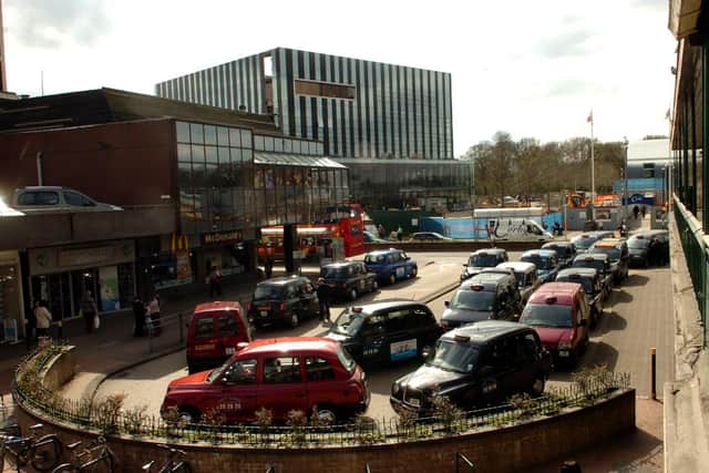 Corporation Street, Corby before the taxi rank was moved