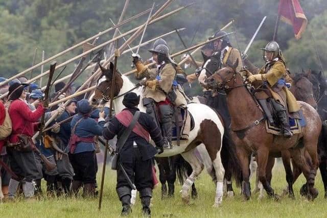 A re-enactment of the Battle of Naseby from a few years ago. (Photo by asdf)