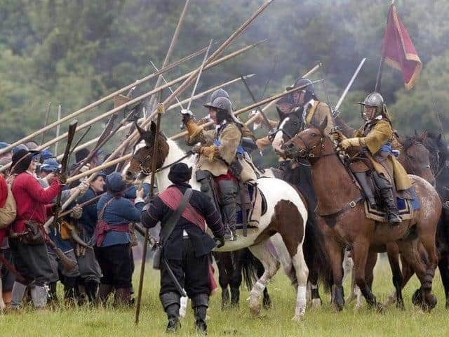 A re-enactment of the Battle of Naseby from a few years ago. (Photo by asdf)