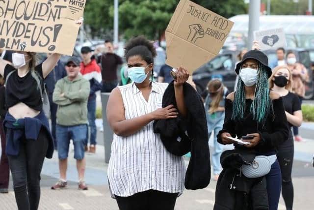 A Black Lives Matter protest in Corby in the summer attracted support of hundreds of people from across the town. Image: JPI Media.
