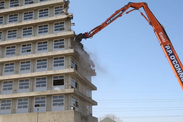 Demolition is underway