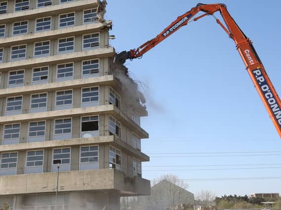 Demolition is underway