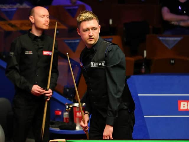 Kyren Wilson defeated namesake Gary Wilson to secure a spot in the second round of the World Snooker Championship. Picture courtesy of World Snooker Tour