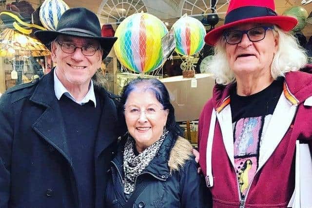 l-r Dave Clemo, Mavis Tompkins and Roger Kinsey