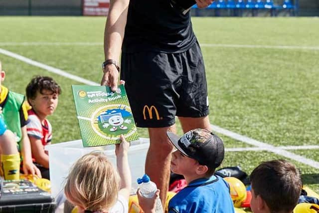 McDonald's funded Fun Football session