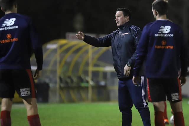 Paul Cox has held 'initial discussions' with players as Kettering Town start putting plans in place for next season. Picture by Peter Short
