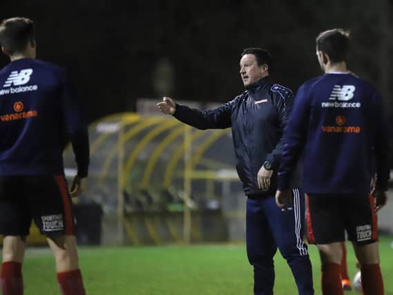 Paul Cox has held 'initial discussions' with players as Kettering Town start putting plans in place for next season. Picture by Peter Short