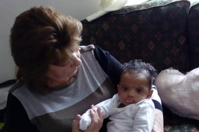 Jacky with Chantelle's son