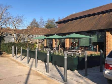 The existing store windows which now form the new café space will have vinyl graphics applied as shown in this picture from the planning documents