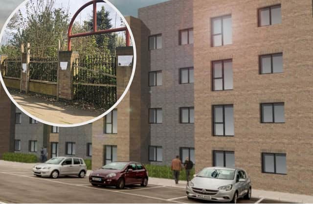 Modern flats are proposed for the site facing Gainsborough Road. Image: Sketch Design and Planning / JPI Media.