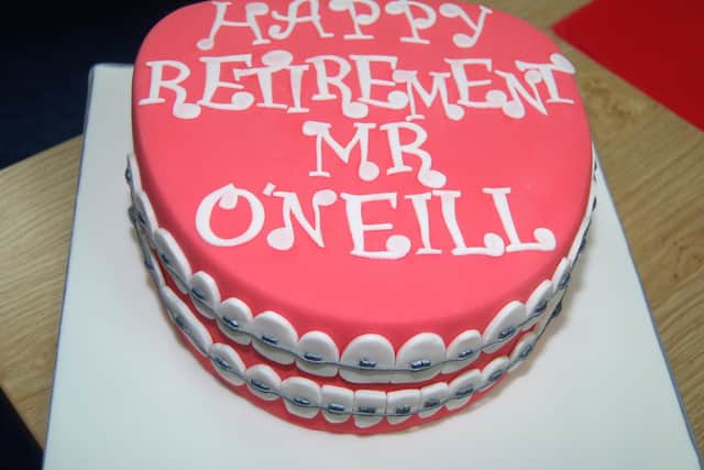 Julian's retirement cake.