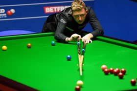 Kyren Wilson in action during yesterday's session of his World semi-final against Shaun Murphy. Picture courtesy of Getty Images