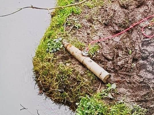 This World War Two shell was fished out near Welford during March this year