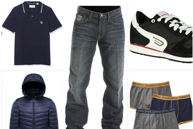 Jeans, trainers, a polo shirt and puffa jacket were all recovered along with the remains