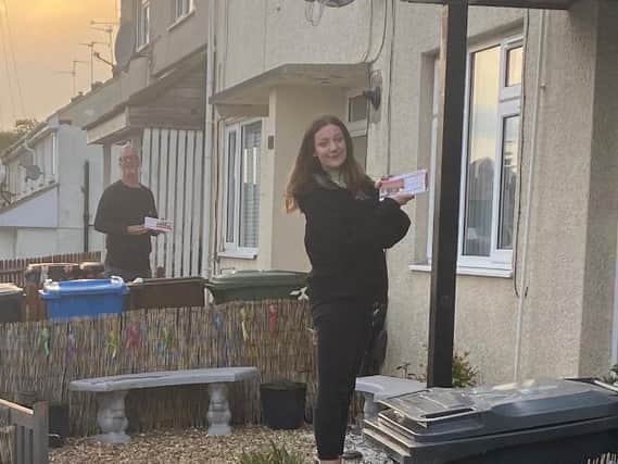 Zoe McGhee and her dad John have been canvassing for Labour since she could reach the letterbox