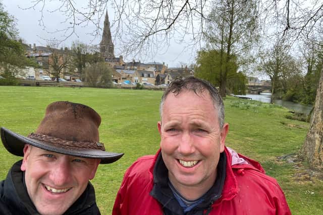 Giles and Jon reached Stamford after three days