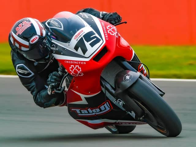 Jamie Perrin in action during testing at Silverstone. Picture courtesy of Camipix Photography