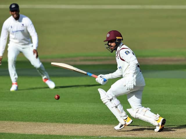 Saif Zaib hit his first century for Northants as the County dominated Sussex on day two at Wantage Road