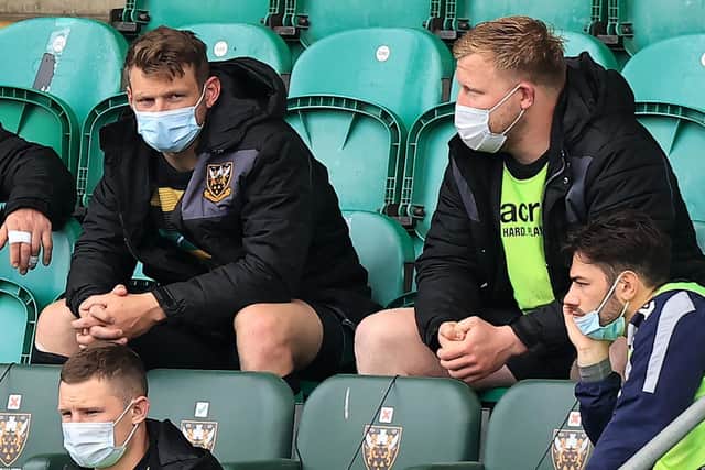 Dan Biggar was able to take a seat in the stands after coming off during the first half