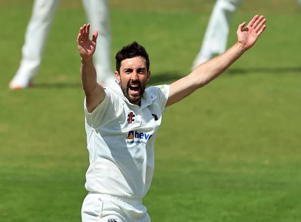 Ben Sanderson claimed 10 wickets in the match as Northants hammered Sussex