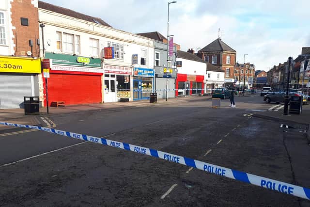 The scene in Silver Street
