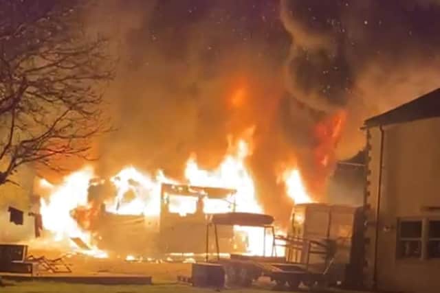The campervans (photo NFRS)