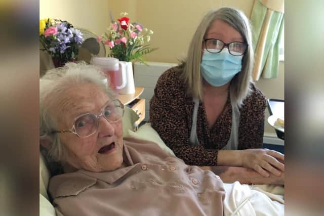 Phyllis with her grand-daughter, Donna.