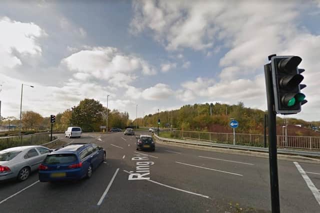 The road rage incident took place at the roundabout near Tesco on Mereway.