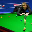 Kyren Wilson in action during the World Championships at the Crucible