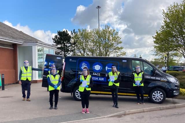 The Covid-19 outreach team will be in Corby tomorrow (Thursday)