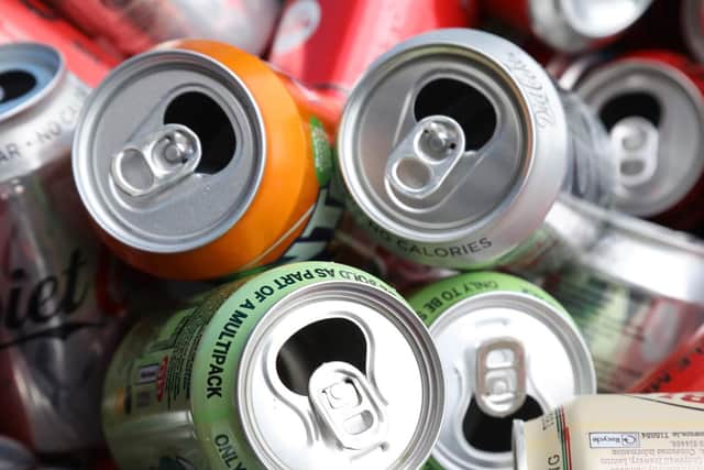 The aluminium cans need to be unsquashed when donated