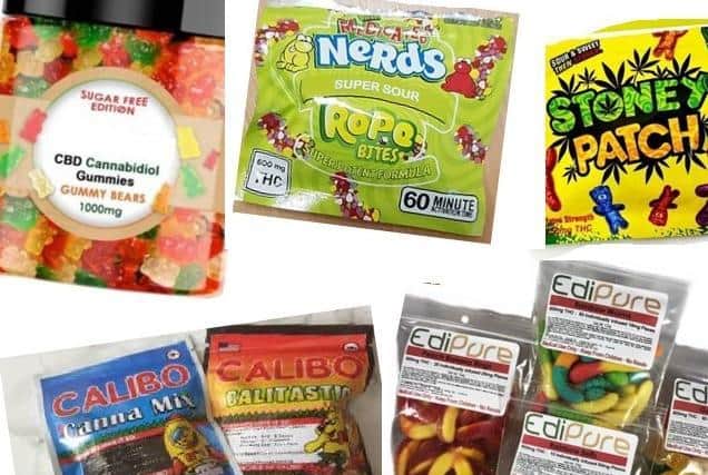 Police fear sweets like these laced with cannabis are being used to recruit kids into organised drugs-dealing gangs