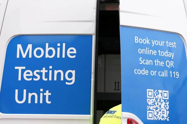 A mobile testing unit was despatched to Towcester following the outbreak last week