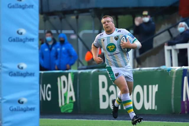 Paul Hill scored for Saints at Kingston Park (picture: Peter Short)