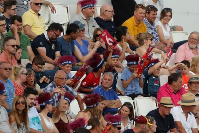 Cricket fans will be back at the County Ground this week - although social distancing measures will be in place
